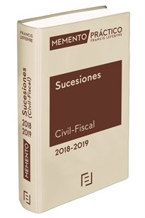 Books Frontpage Memento Sucesiones (Civil-Fiscal) 2018-2019