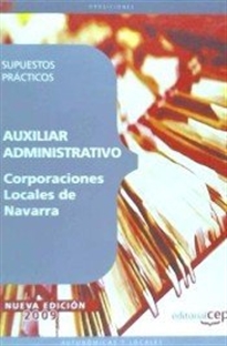 Books Frontpage Auxiliar Administrativo Corporaciones Locales de Navarra. Supuestos Prácticos