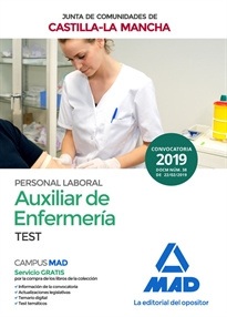 Books Frontpage Auxiliar de Enfermería (Personal Laboral de La Junta de Comunidades de Castilla-La Mancha). Test