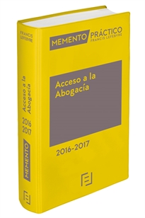 Books Frontpage Memento Práctico Acceso a la Abogacía 2016-2017