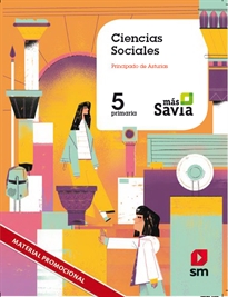 Books Frontpage Ciencias sociales. 5 Primaria. Mas Savia. Asturias