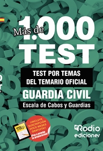 Books Frontpage Guardia Civil 2024. Escala de Cabos y Guardias. Test del Temario Oficial. Más de mil preguntas tipo test