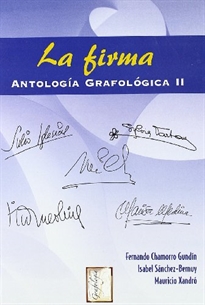 Books Frontpage La firma .Antología grafológica II