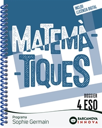 Books Frontpage Sophie Germain 4 ESO. Dossier. Matemàtiques