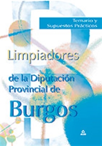 Books Frontpage Limpiadores de la diputación provincial de burgos. Temario y supuestos prácticos