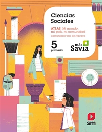 Books Frontpage Ciencias sociales. 5 Primaria. Mas  Savia. Navarra