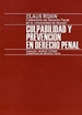 Front pageCulpabilidad y prevención en Derecho penal