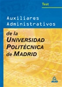 Books Frontpage Auxiliares administrativos de la universidad politecnica de madrid. Test