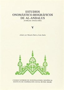 Books Frontpage Estudios onomástico-biográficos de Al-Andalus. Vol. V. Familias andalusíes