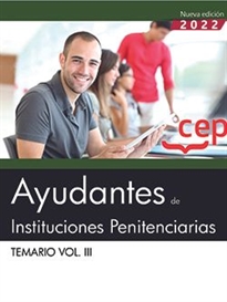 Books Frontpage Ayudantes de Instituciones Penitenciarias. Temario Vol. III