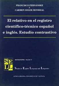 Books Frontpage El relativo en el registro científico-técnico español e inglés. Estudio contrastivo