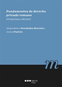Books Frontpage Fundamentos de derecho privado romano 11ª ed.