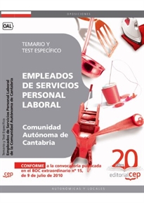 Books Frontpage Empleados de Servicios. Personal Laboral de la Comunidad Autónoma de Cantabria. Temario y Test Específica