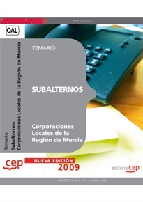 Books Frontpage Subalternos Corporaciones Locales de la Región de Murcia. Temario