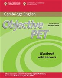 Books Frontpage Objective PET Workbook with answers 2nd Edition