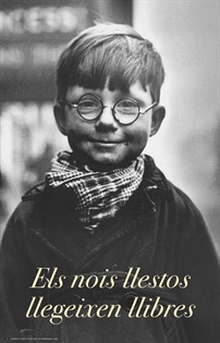 Books Frontpage Cartell "Els nois llestos llegeixen llibres"