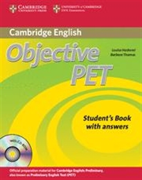 Books Frontpage Objective PET Self-study Pack (Student's Book with answers with CD-ROM and Audio CDs(3)) 2nd Edition