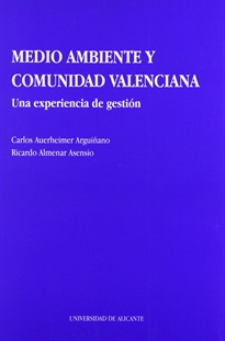Books Frontpage Medio ambiente y Comunidad Valenciana