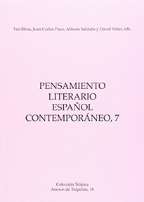 Books Frontpage Pensamiento literario español contemporáneo, 7