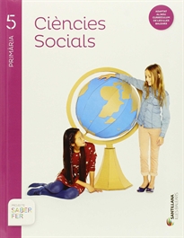 Books Frontpage Ciencies Socials + Atlas 5 Primaria Saber Fer