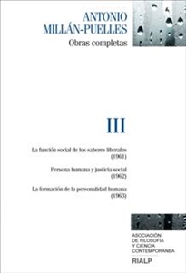 Books Frontpage Millán-Puelles. III. Obras completas