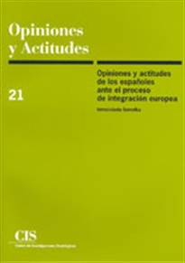 Books Frontpage Opiniones y actitudes de los españoles ante el proceso de integración europea