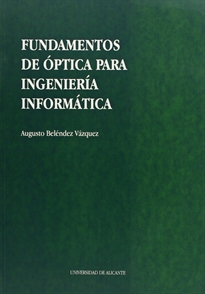 Books Frontpage Fundamentos de óptica para Ingeniería Informática