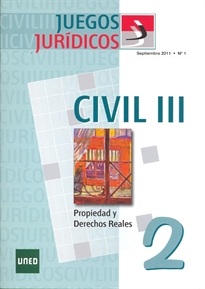 Books Frontpage Juegos jurídicos. Derecho civil III. Propiedad y Derechos Reales  Nº 2