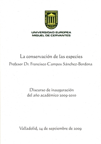 Books Frontpage La conservación de las especies