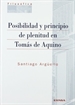 Front pagePosibilidad y principio de plenitud en Tomás de Aquino