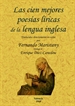Front pageLas cien mejores poesias líricas de la lengua inglesa