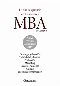 Books Frontpage Lo que se aprende en los mejores MBA. Volumen 1