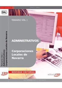 Books Frontpage Administrativos Corporaciones Locales de Navarra. Temario Vol. I.