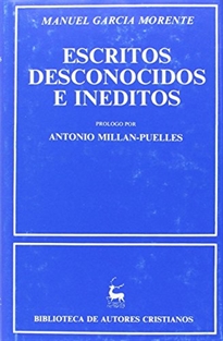 Books Frontpage Escritos desconocidos e inéditos