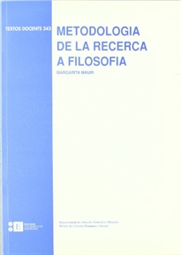 Books Frontpage Metodologia de la recerca a filosofia