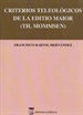 Front pageCriterios teleológicos de la editio maior (th.mommsen).