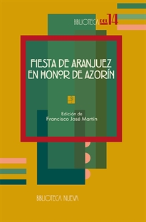 Books Frontpage Fiesta de Aranjuez en honor de Azorín