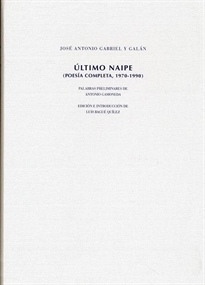Books Frontpage El último naipe, 1970-1990: poesía completa