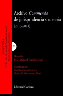 Books Frontpage Archivo commenda de jurisprudencia societaria (2013-2014)
