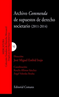 Books Frontpage Archivo commenda de supuestos de derecho societario (2011-2014)