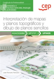 Books Frontpage Manual. Interpretación de mapas y planos topográficos y dibujo de planos sencillos (UF0429). Certificados de profesionalidad. Jardinería y restauración del paisaje (AGAO0308M)