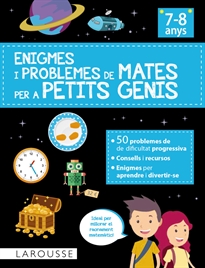 Books Frontpage Enigmes i problemes de mates per a petits genis (7-8 anys)