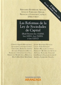 Books Frontpage Las reformas de la Ley de Sociedades de Capital - (Real Decreto-ley 13/2010, Ley 2/2011, Ley 25/2011, y Ley 1/2012)