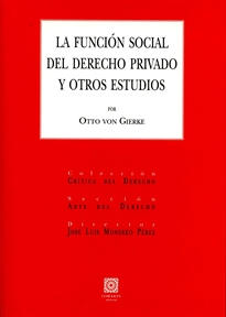 Books Frontpage La función social del derecho privado y otros estudios