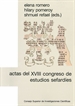 Front pageActas del XVIII Congreso de Estudios Sefardíes: selección de conferencias (Madrid, 30 de junio - 3 de julio, 2014)