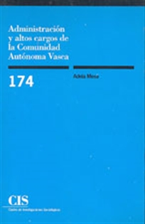 Books Frontpage Administración y altos cargos de la Comunidad Autónoma Vasca