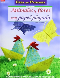 Books Frontpage Animales y flores con papel plegado
