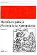 Front pageMateriales para la historia de la Antropología 1