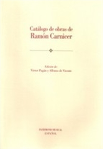 Books Frontpage Catálogo de obras de Ramón Carnicer