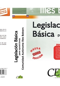 Books Frontpage Legislación Básica para Oposiciones Illes Balears